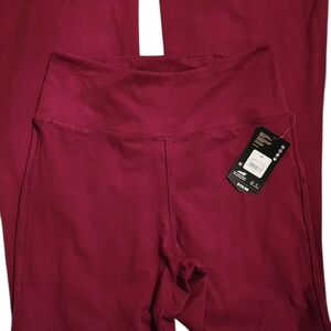 Avia Women's Boot Cut Pants in Burgundy